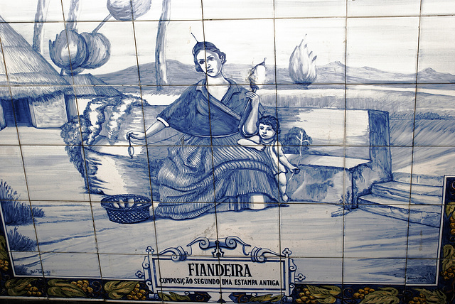 Funchal. Altstadt. Azulejo an der Hauswand. ©UdoSm