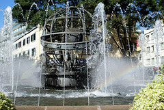 Funchal. Brunnen am Denkmal Heinrich des Seefahrers. . ©UdoSm