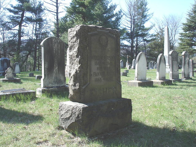 Old Burt cemetery /  Cimetière Old Burt - Près de Essex, NY- USA.  23 avril 2010