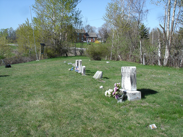 Old Burt cemetery /  Cimetière Old Burt - Près de Essex, NY- USA.  23 avril 2010