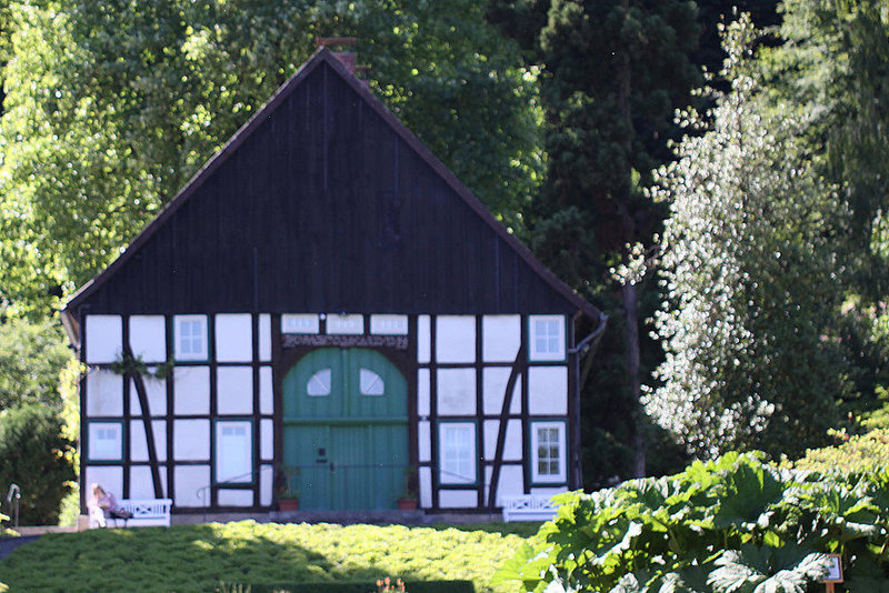 20100616 5657Mw [D~BI] Fachwerkhaus, Botanischer Garten, Bielefeld