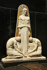 Spectacular mausoleum figures, Recoleta