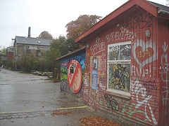 La maison Anna house / Christiania - Copenhague / Copenhagen.  26 octobre 2008