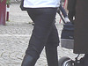 Swedbank Blond mom in SS boots with her readhead friend /  Maman blonde en bottes SS avec sa copine rouquine gentil -  Ängelholm / Suède - Sweden.  23-10-2008