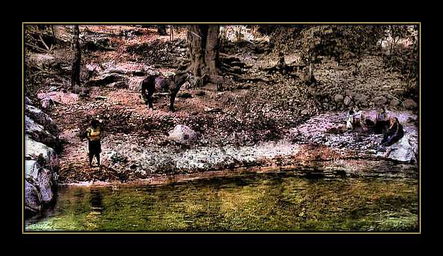 Riverside Bathers