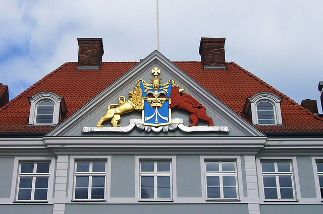 Wappen am Commandantenhaus