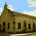 Église Santa Elvira / Santa Elvira church - Varadero, CUBA.  6 février 2010 - Sepia avec ciel bleu photofiltré