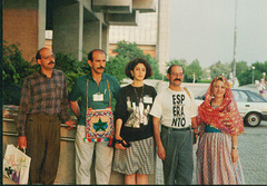 Iranaj Geesperantistoj apu la Kongresejo,Vieno 1992