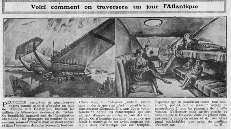 la aviadilegoj estontaj antaŭviditaj en 1928