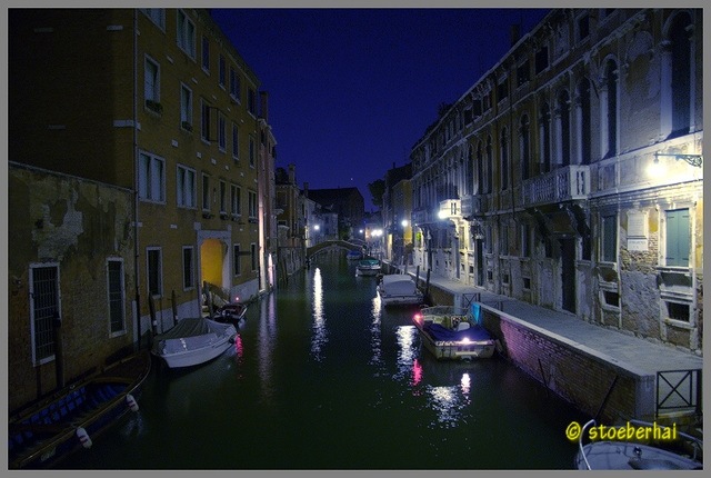 Venice at night