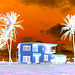 Maison cubaine sur la ^plage / Cuban house by the beach - Varadero, CUBA.  3 Février 2010 - Négatif