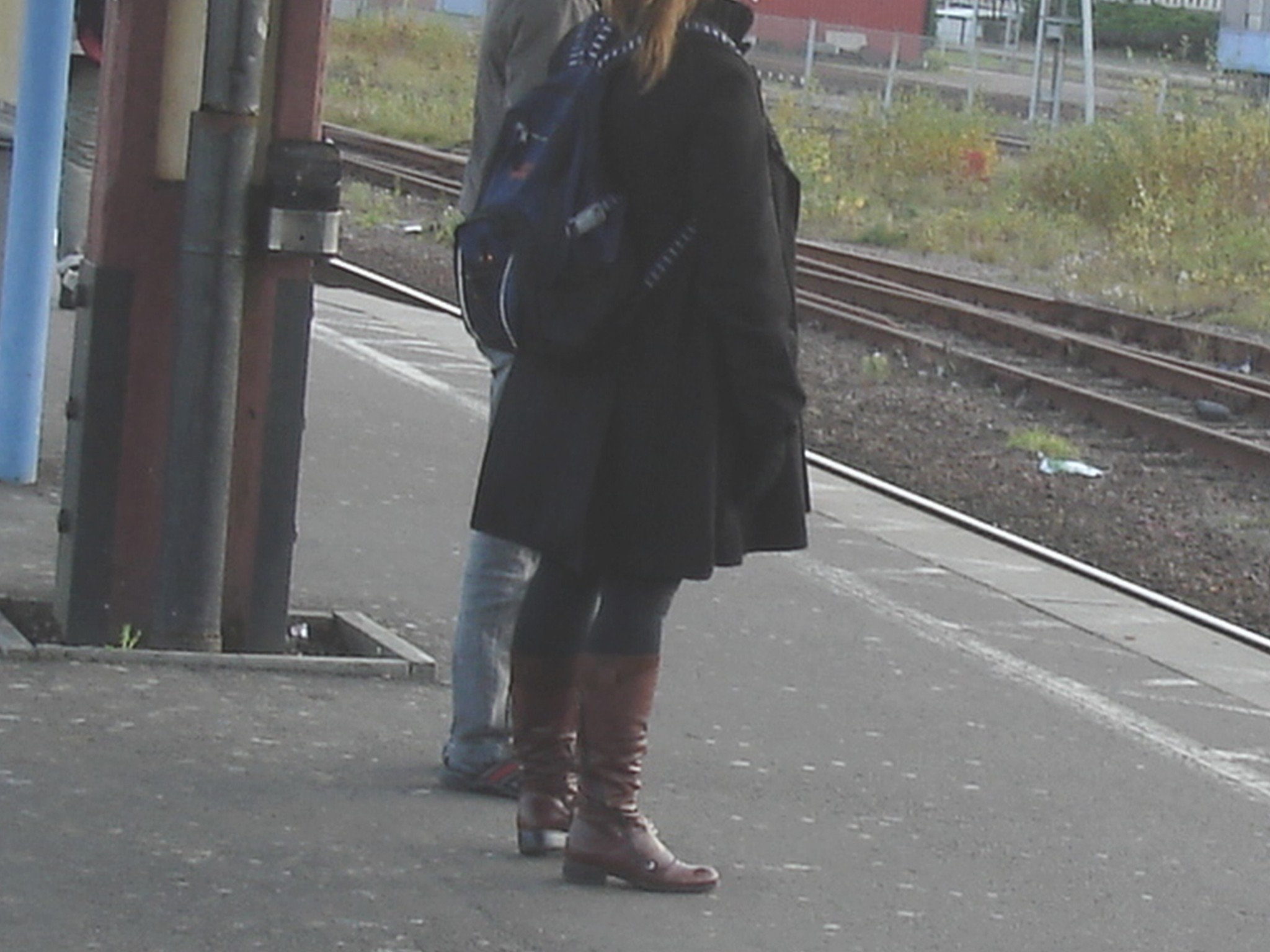 Pony tail redhead Lady in SS boots /  Rouquine " queuedechevallée " en bottes SS - Ängelholm  / Suède - Sweden.  23-10-2008