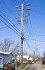 Old City Light and Power, Indiana Michigan Power Utility Pole