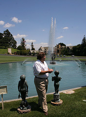 Our Guide With Frog Baby & Duck Baby at Forest Lawn Glendale (7067)