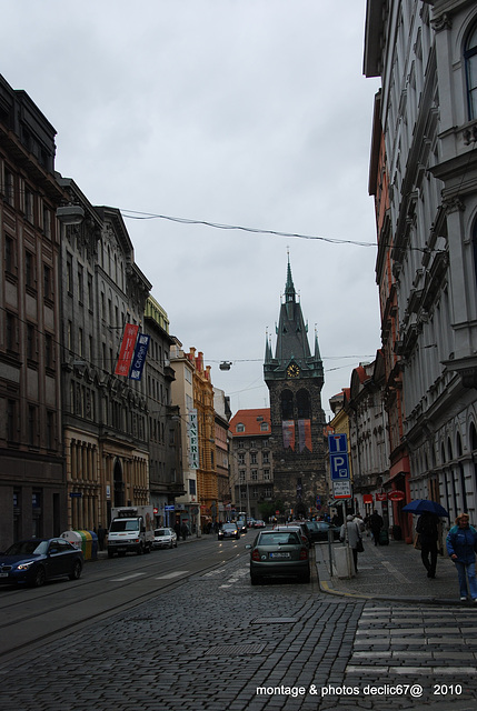 rue Jindriska et sa tour .....