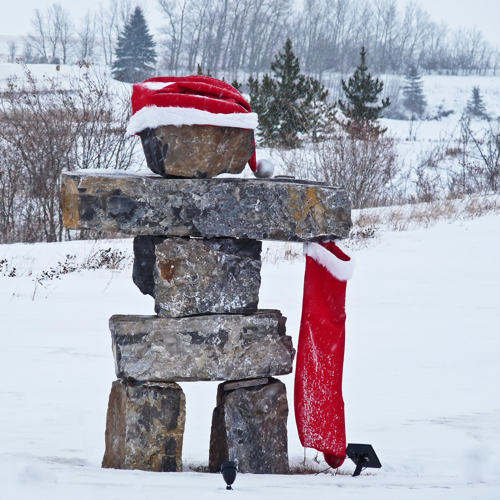 Santa, Inukshuk style