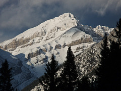 Sunlit peak