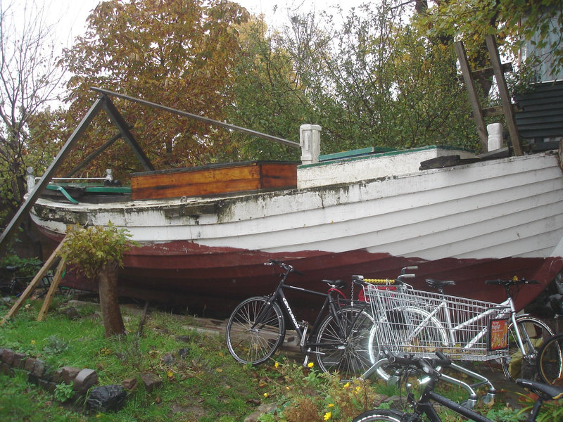 Épicerie - vélo -bateau / Grocery -bike -boat / Christiania - Copenhagen / Copenhague.  26 octobre 2008