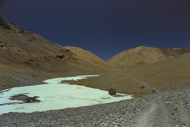 Frozen feeder to Karnali river