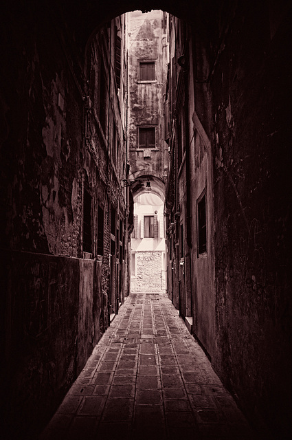 dark canyons of Venice