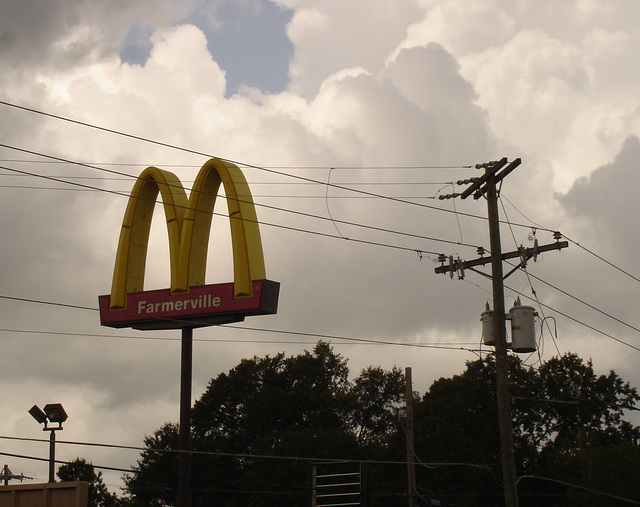 Mc Donald electroshock therapy / Électrochoc Mc Donaldien -- Farmerville, Louisiane. USA - 07-07-2010