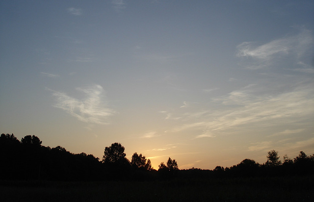 Coucher de soleil / Sunset - Pocomoke, Maryland. USA - 18 juillet 2010 - Recadrage