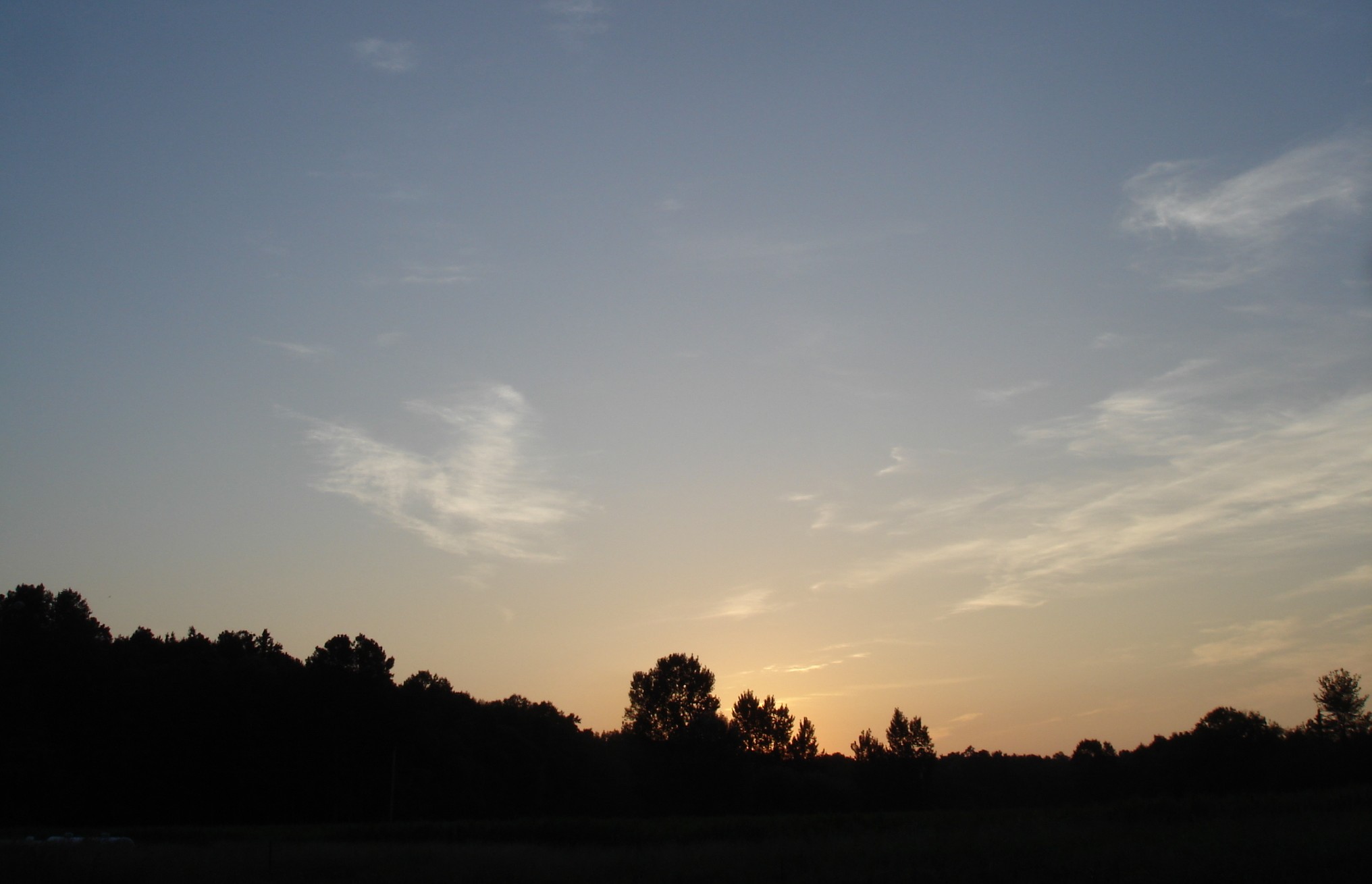 Coucher de soleil / Sunset - Pocomoke, Maryland. USA - 18 juillet 2010 - Recadrage