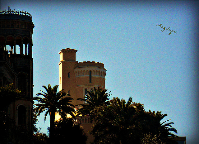 sur la route pour aller à menton