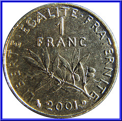 1 Franc Semeuse 2001 Envers