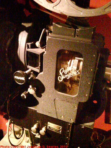 Simplex Movie Projector, Strand Theater, Picture 3, Old Forge, New York, USA, 2010