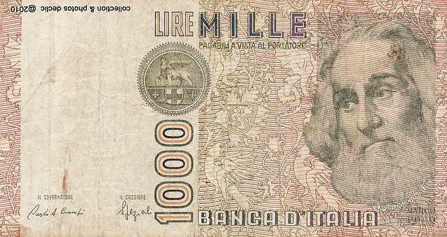 billets de banque ITALIE 1000 Lires