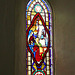 belchamp walter church, essex, mid c19 glass