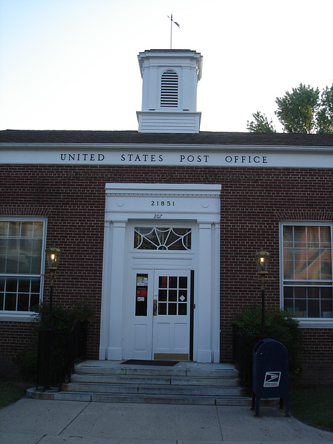 United States Post Office / Pocomoke, Maryland. USA - 18 juillet 2010.