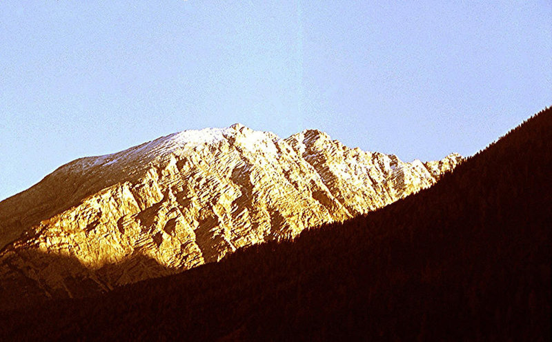 BGL 0160 60w Ramsau, Watzmann, Alpenglühen