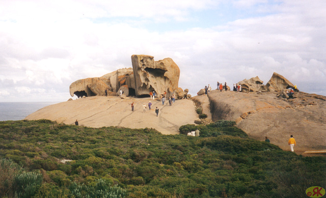 1997-07-23 067 Aŭstralio, Kangaroo Island, Remarkable Rocks