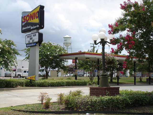 Pause Sonic break / Bernice, Louisiana. USA - 7 juillet 2010