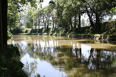 Canal du Midi près du seuil de Naurouze