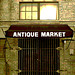 Antique market building / Marché d'antiquités - Bastrop - Louisiane. USA /  08-07-2010 / Sepia postérisé