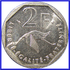 2 Francs Commémorative 1997 Revers