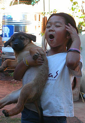 Bua with her puppy