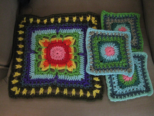 Granny Squares for Collab Afghan