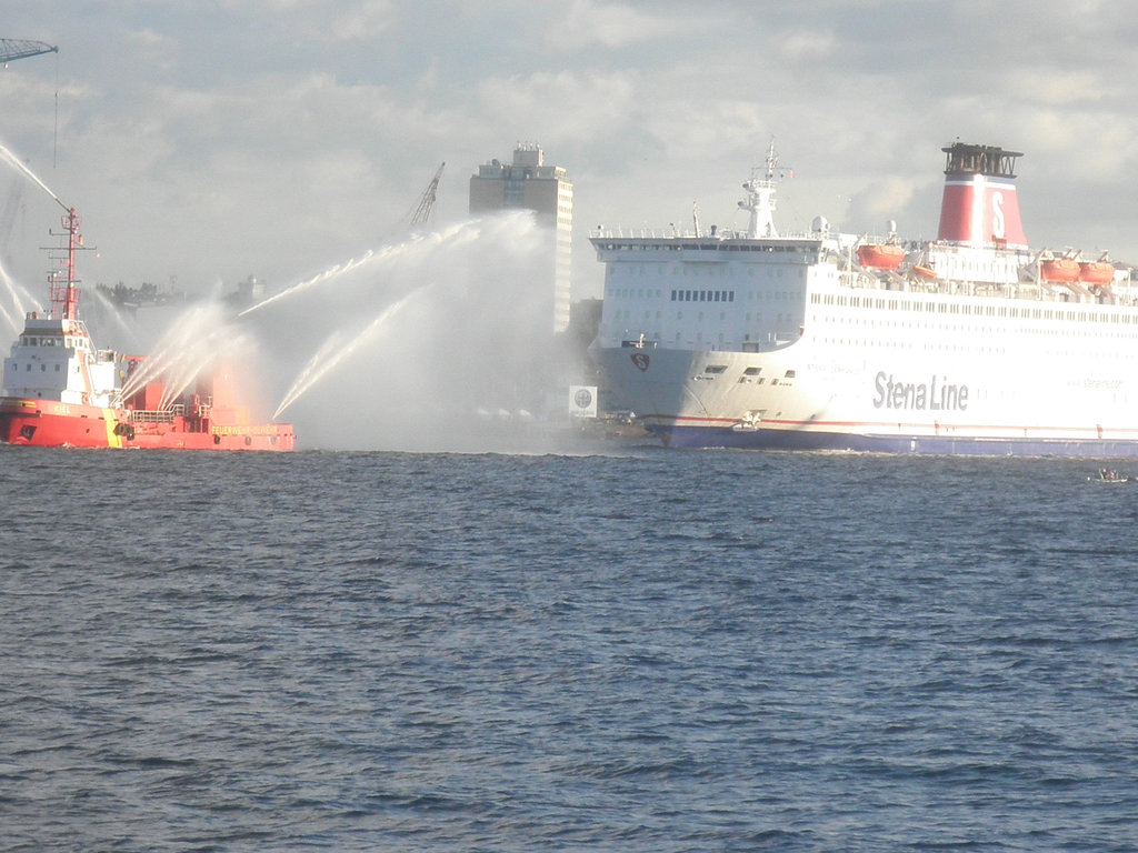 Abschied der Stena Germanica