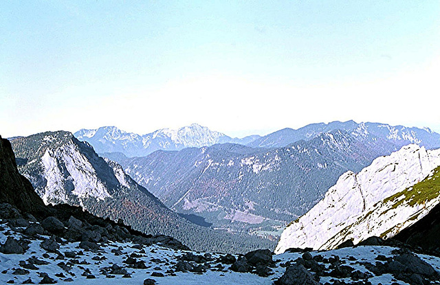 BGL 0100 77 Ramsau, Panorama vom Hochkalter