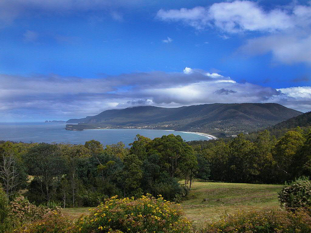 Panorama vista to Taranna bay