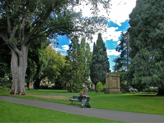 In the St Davids Park in Hobart