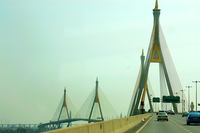 Industry Ring Suspending bridge in Bangkok