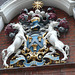 innholders' hall, london,1886 arms of this city livery company with white horse supporters