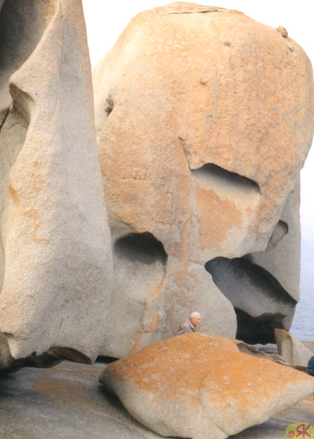 1997-07-23 072 Aŭstralio, Kangaroo Island, Remarkable Rocks