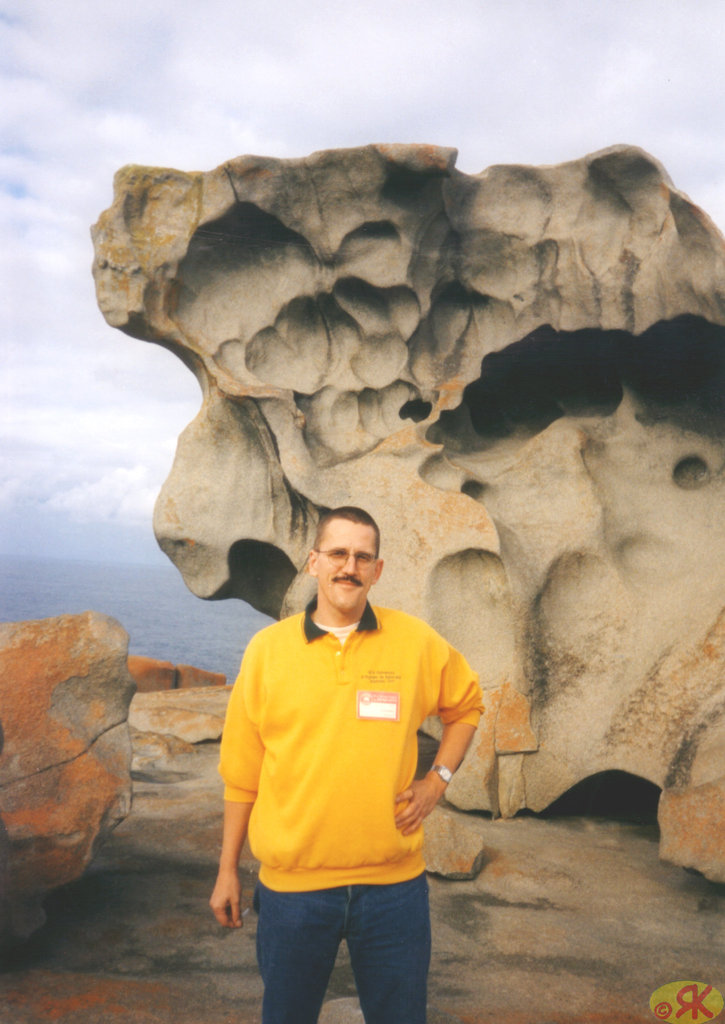 1997-07-23 081 Aŭstralio, Kangaroo Island, Remarkable Rocks