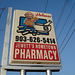 Holmes  / Jewett's Hometown pharmacy - Jewett, Texas. USA - 6 juillet 2010